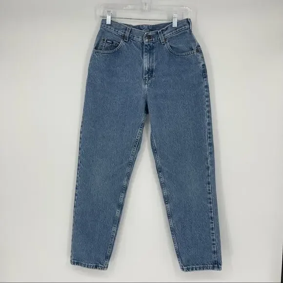 RARE Upside Down Label Vintage Lee Mom 90s Jeans 24" Waist - Picture 11 of 16